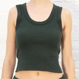 Brandy Melville Connor Tank - Green (One Size)